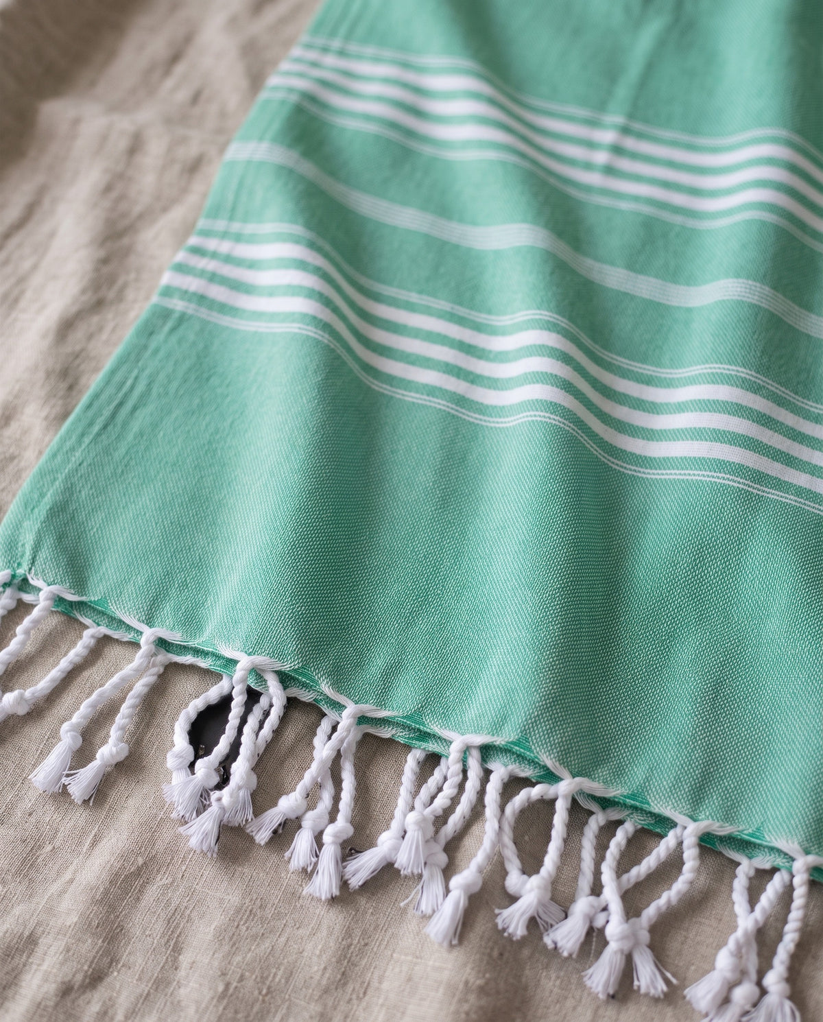 hamamdoek XL jade - detail