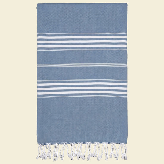 hamamdoek XL jeansblauw - op kleur