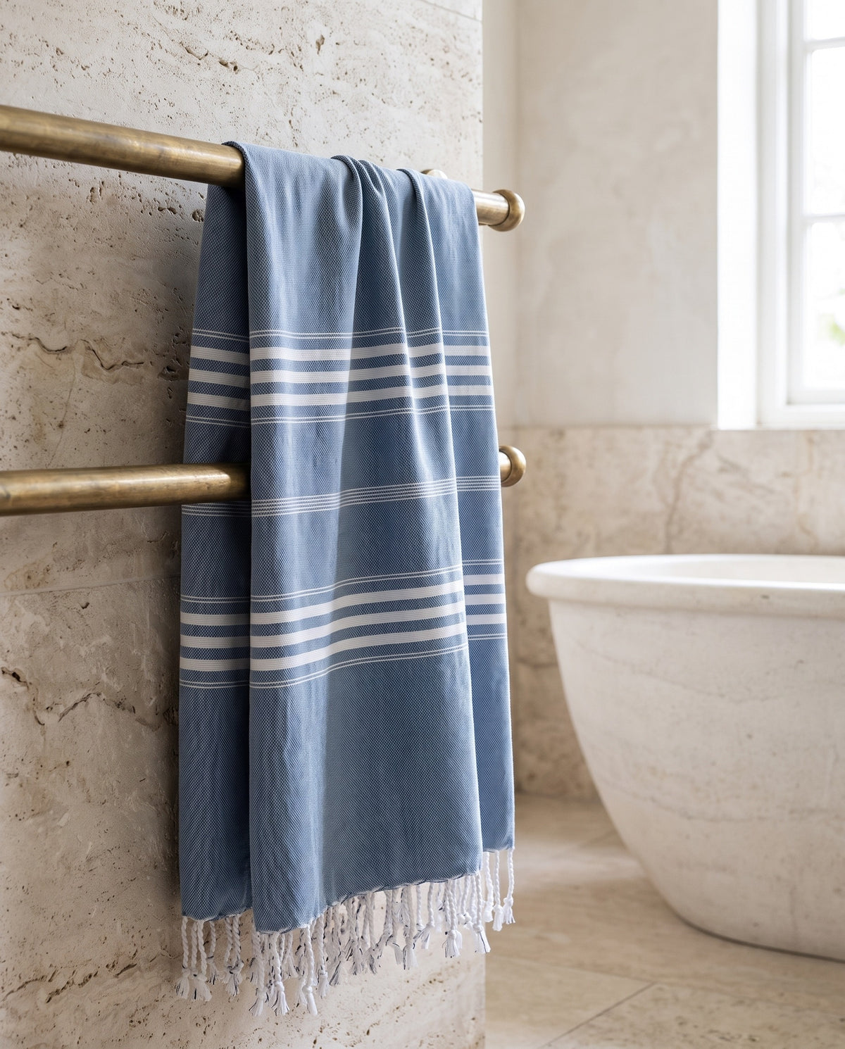 hamamdoek XL jeansblauw - sfeer