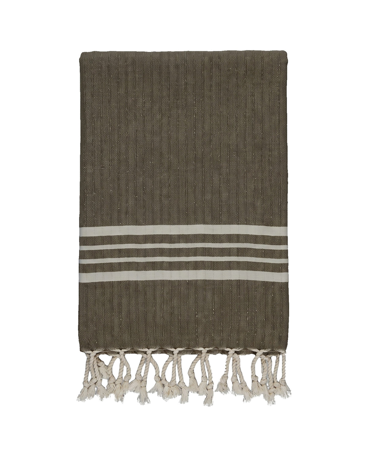 Hamamdoek XL khaki – Krem Sultan - vrijstaand