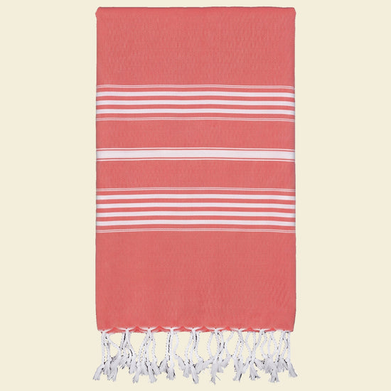 hamamdoek XL koraalrood - op kleur