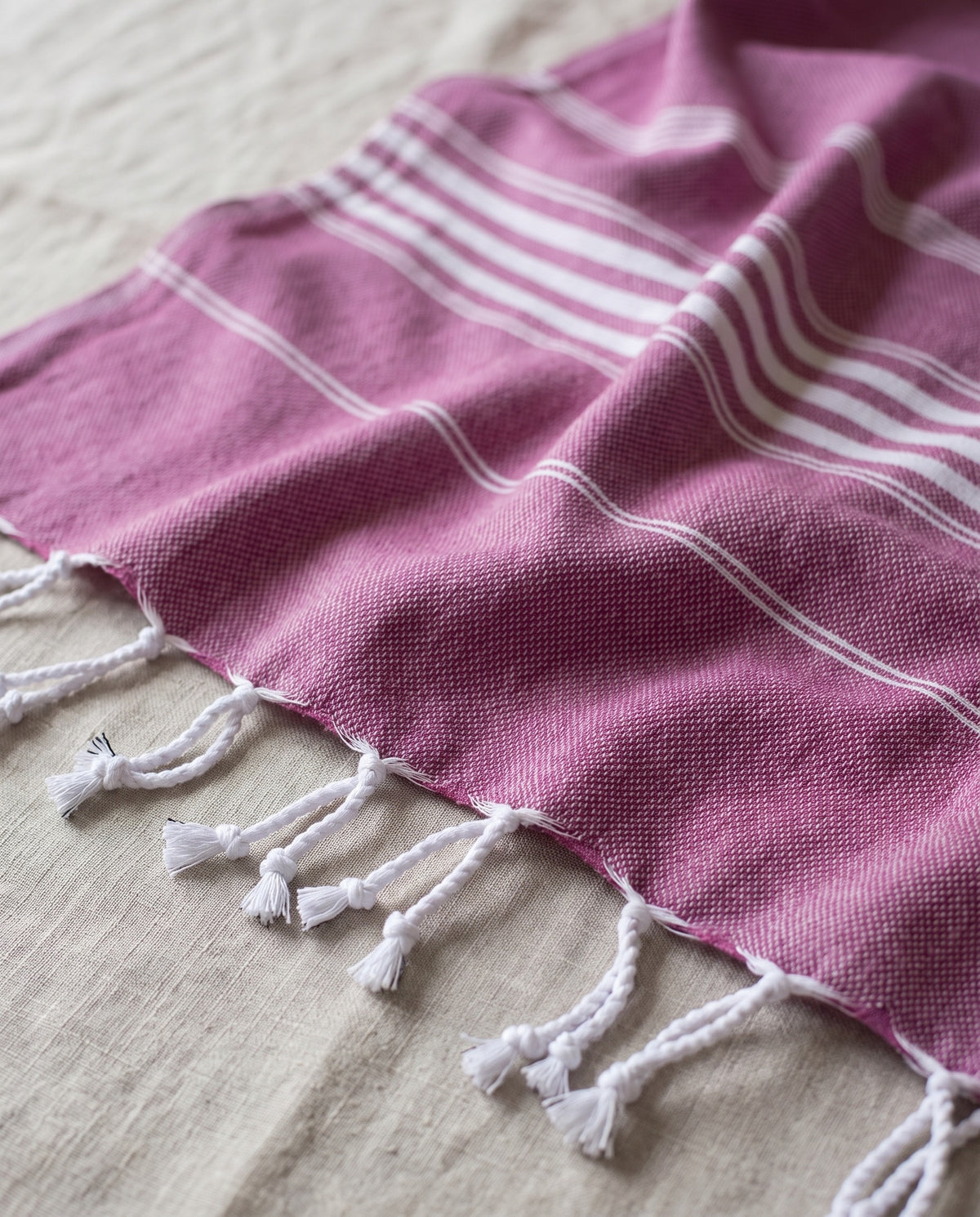hamamdoek XL magenta - detail