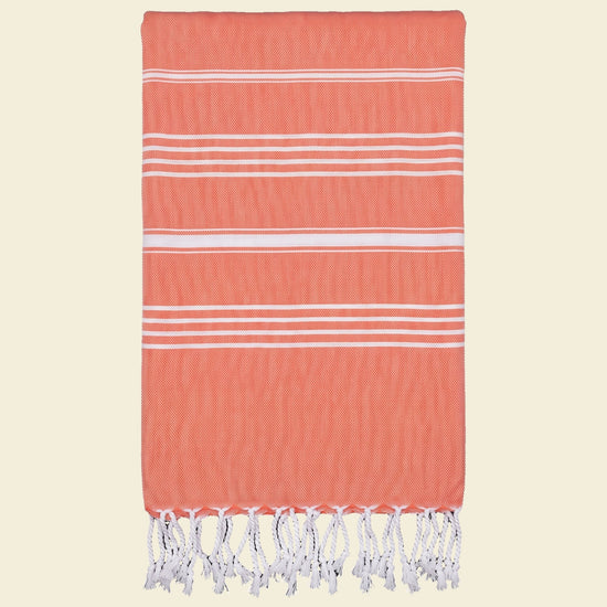 hamamdoek XL mandarijn - op kleur