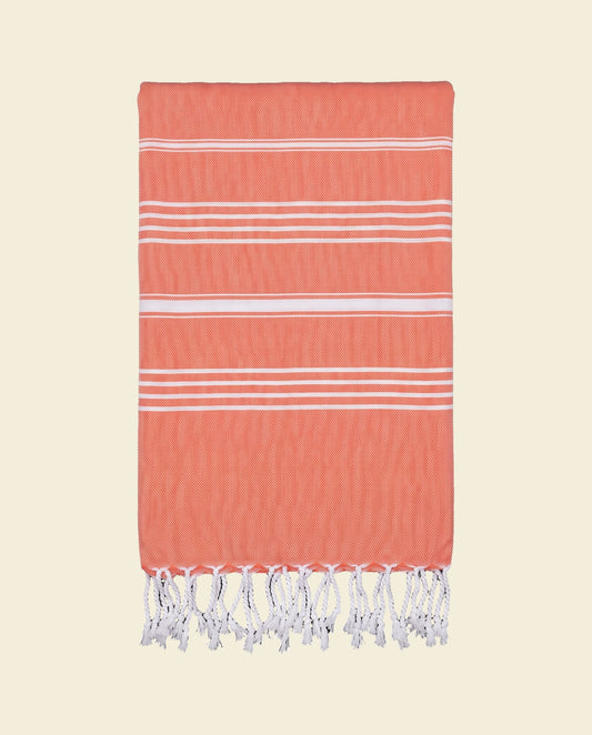 hamamdoek XL mandarijn - op kleur