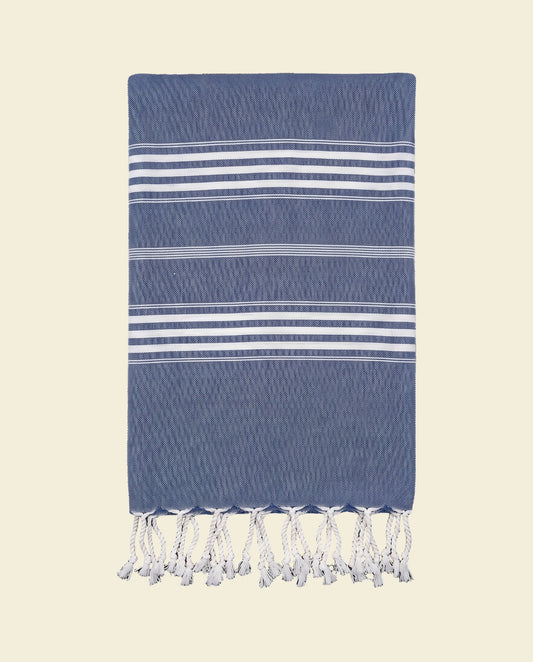 hamamdoek XL marineblauw - op kleur