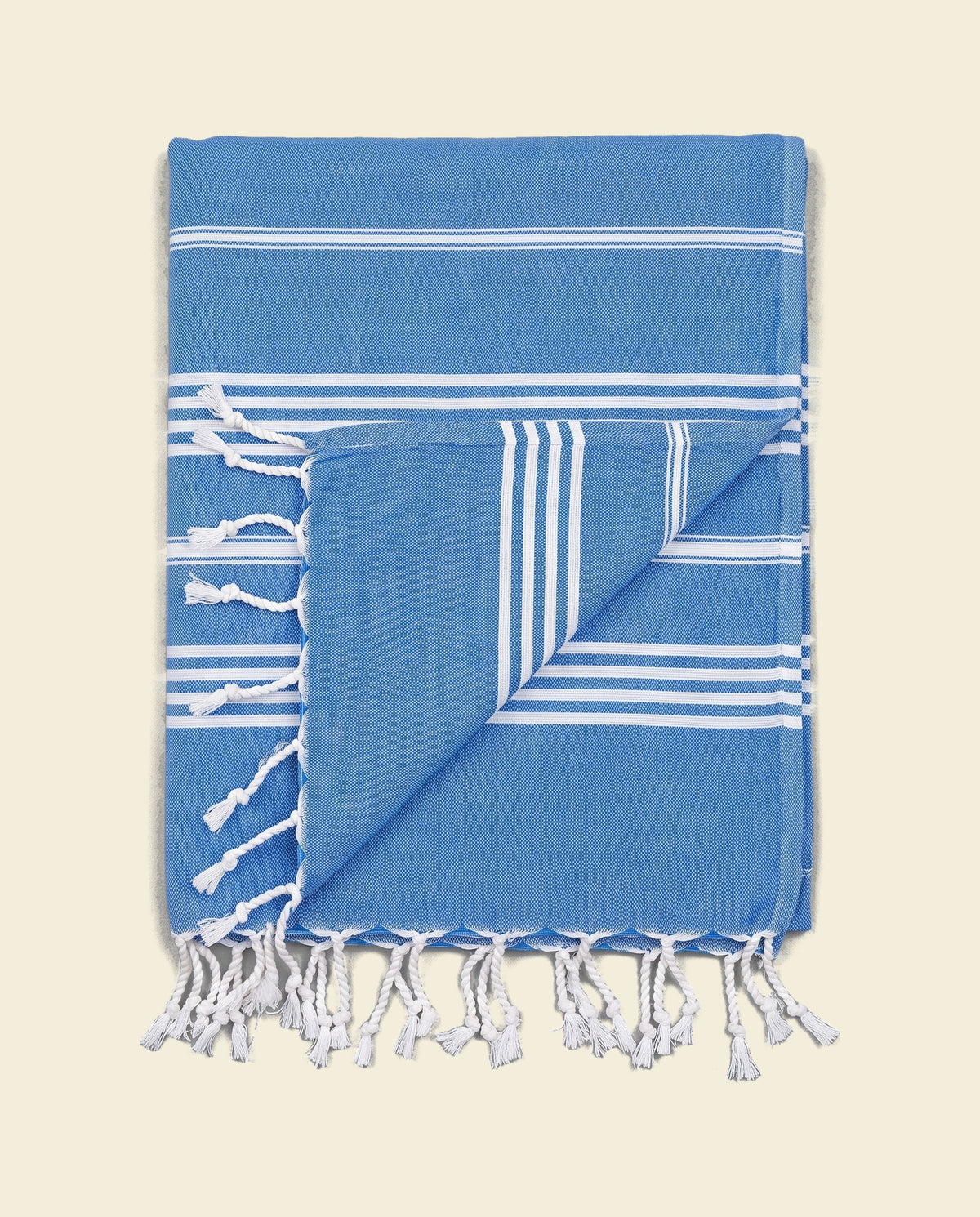 hamamdoek XL mediteraan blauw - op kleur