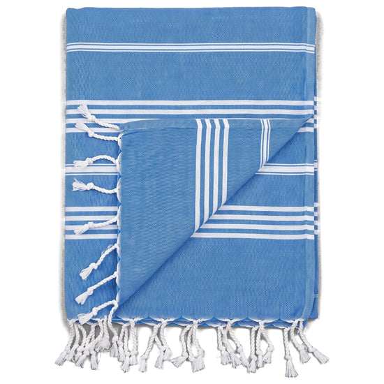 hamamdoek XL mediteraan blauw - vrijstaand
