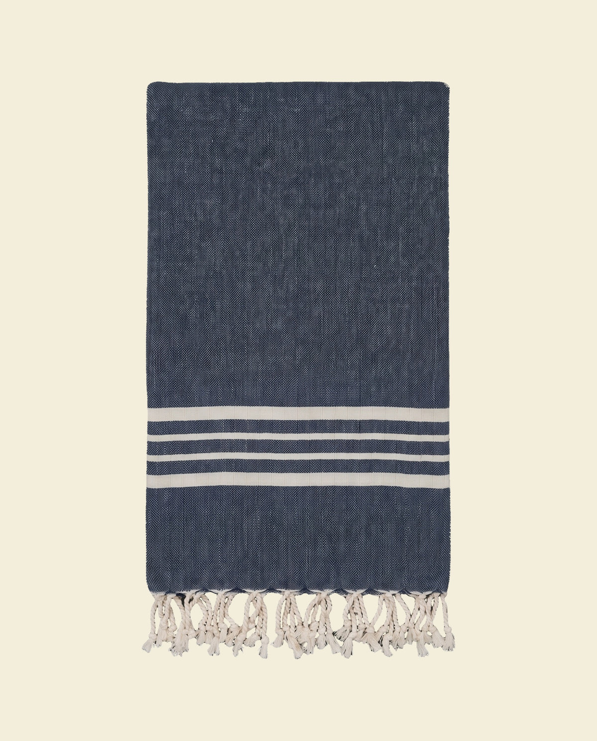Hamamdoek XL navy – Krem Sultan - op kleur