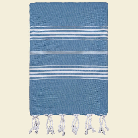 hamamdoek XL oceaanblauw - op kleur