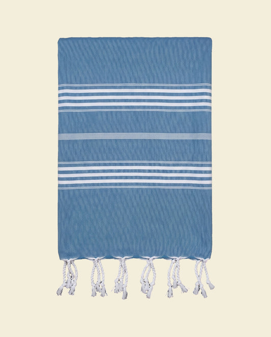 hamamdoek XL oceaanblauw - op kleur