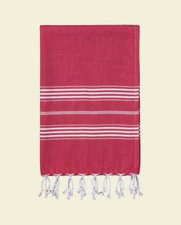hamamdoek XL robijnrood