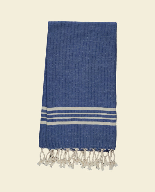 Hamamdoek XL royal blue– Krem Sultan - op kleur