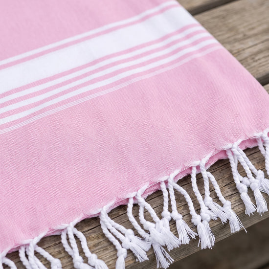 hamamdoek XL roze - detail