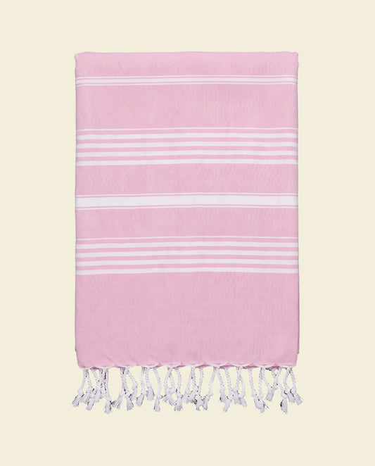 hamamdoek XL roze - op kleur