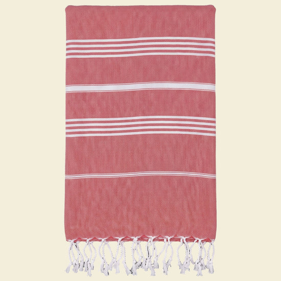 hamamdoek XL steenrood - op kleur
