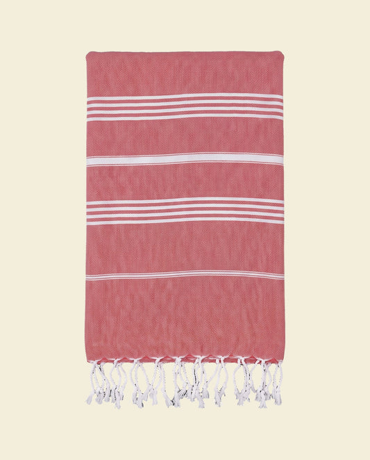 hamamdoek XL steenrood - op kleur