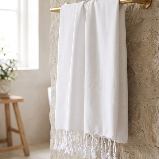 hamamdoek XL wit - sfeer