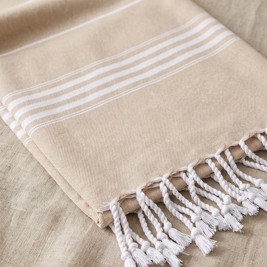 hamamdoek XL zand - detail