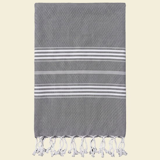 hamamdoek XL zwart - op kleur