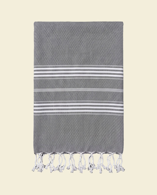 hamamdoek XL zwart - op kleur