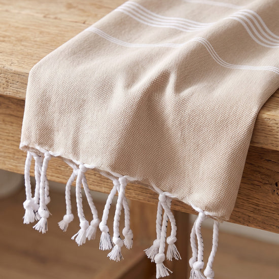 hamamdoek zand - detail
