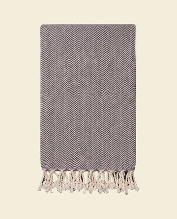 hamamdoek ZigZag dark-grey