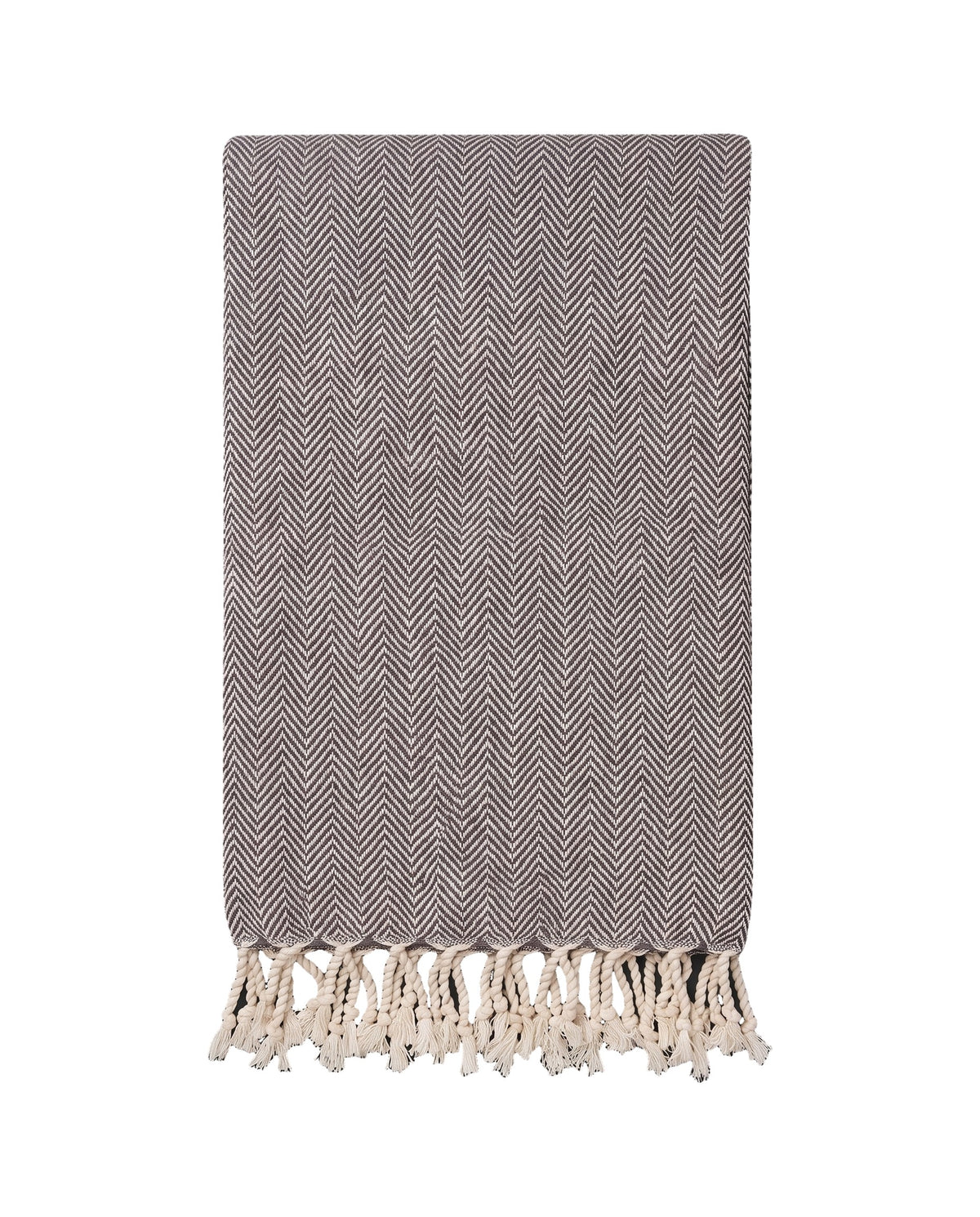 hamamdoek ZigZag dark grey - vrijstaand