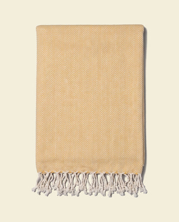 hamamdoek ZigZag yellow