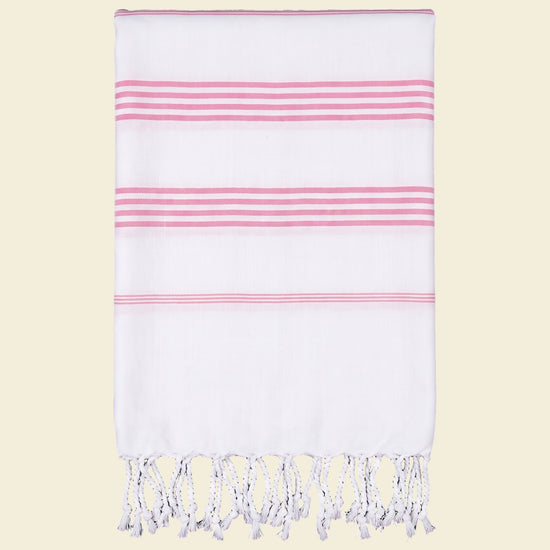 hamamdoek zuurstokroze - op kleur