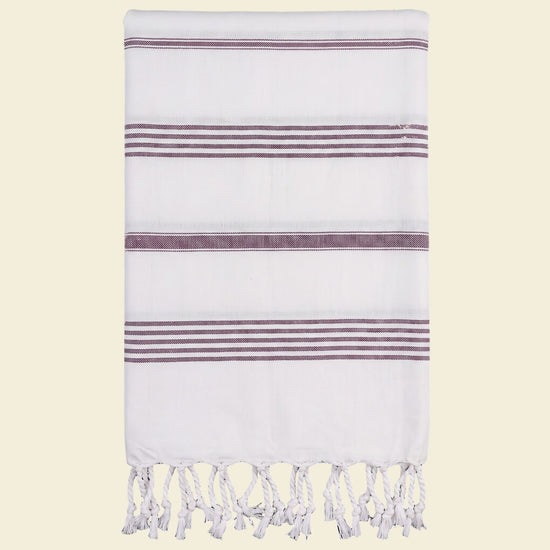 hammam strandlaken aubergine - op kleur