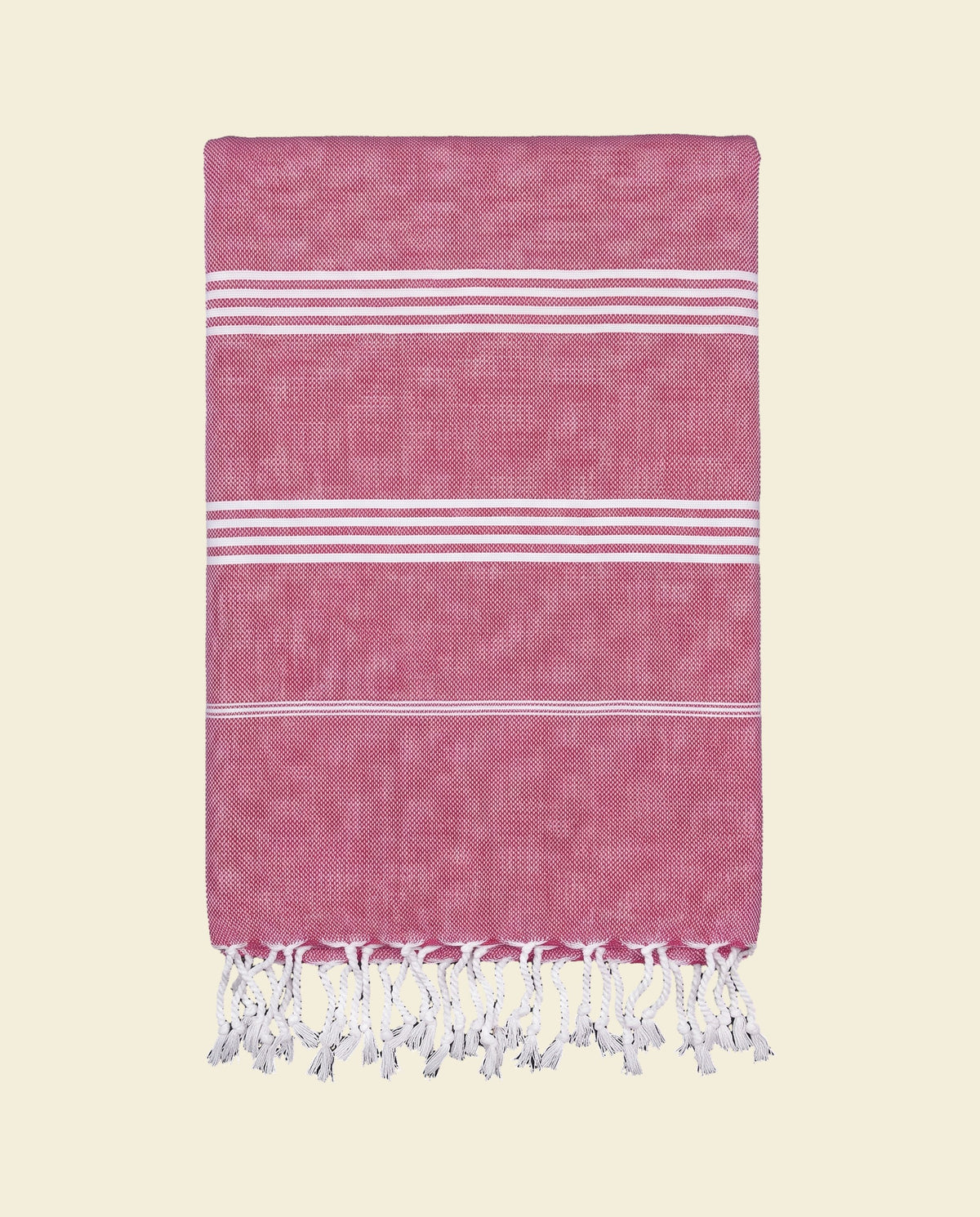 hammam strandlaken cerise - op kleur