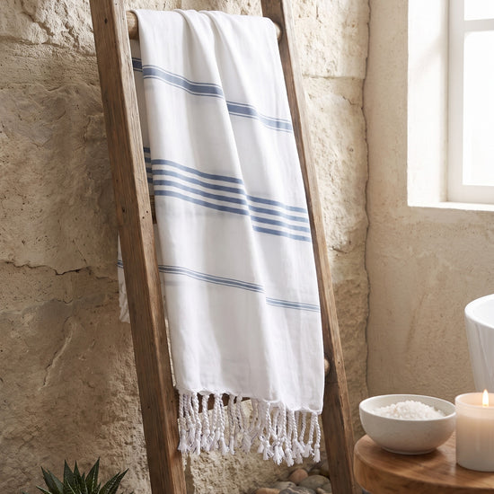 hammam strandlaken jeansblauw - sfeer