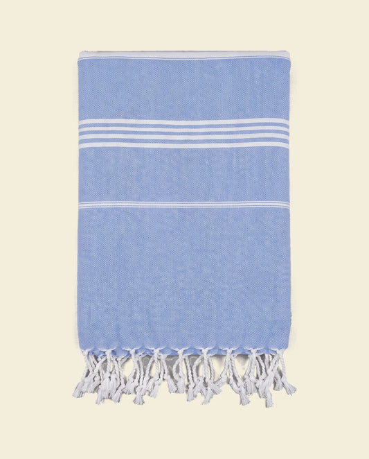 hammam strandlaken lavendelblauw - op kleur