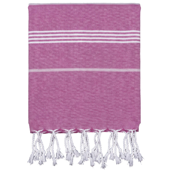 hammam strandlaken magenta - vrijstaand