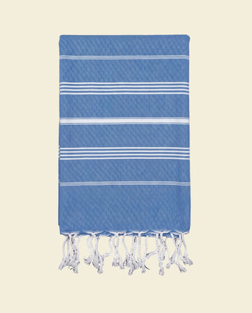 hammam strandlaken mediteraanblauw