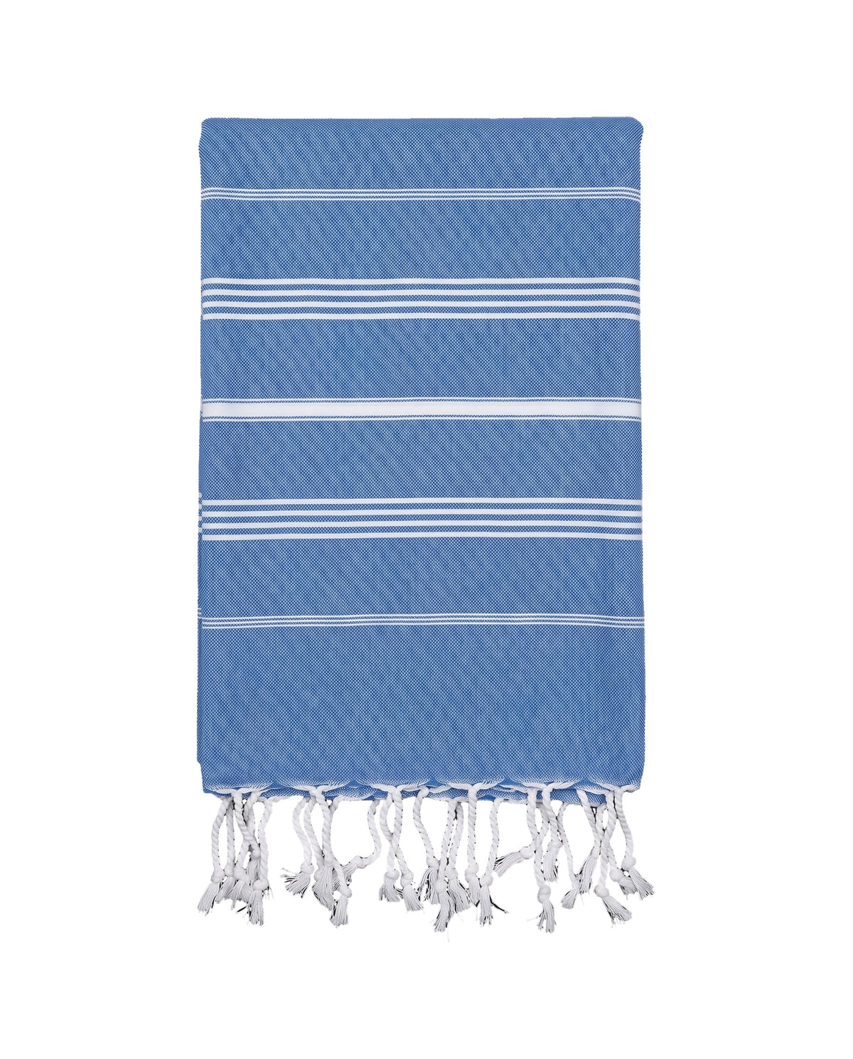 hammam strandlaken mediteraanblauw - vrijstaand