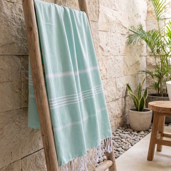 hammam strandlaken mint - sfeer