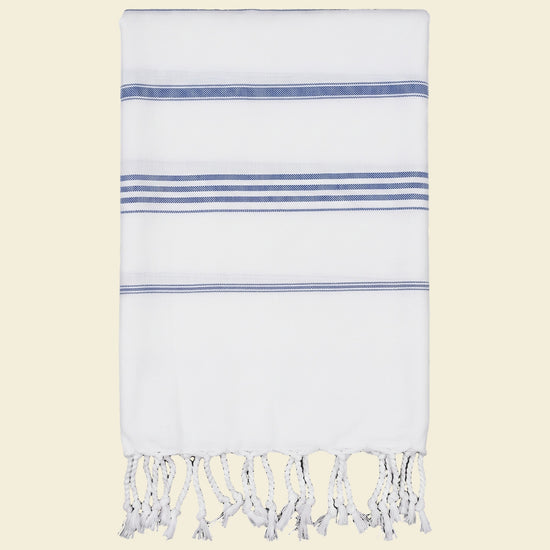 hammam strandlaken parlementblauw - op kleur