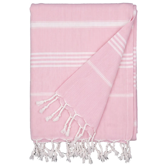 hammam strandlaken roze - vrijstaand