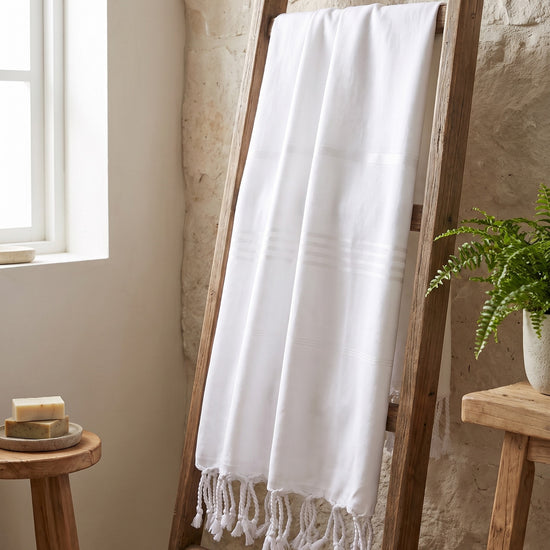 hammam strandlaken wit - sfeer