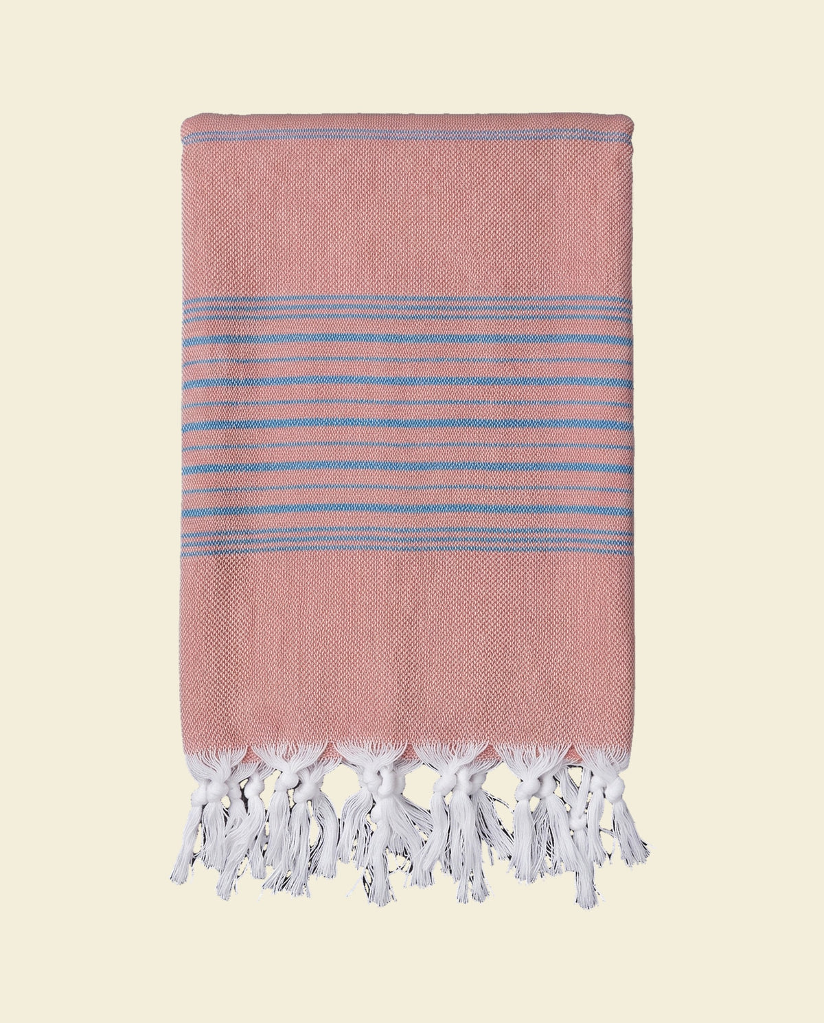 hammamhanddoek dun koper/oceaanblauw - op kleur