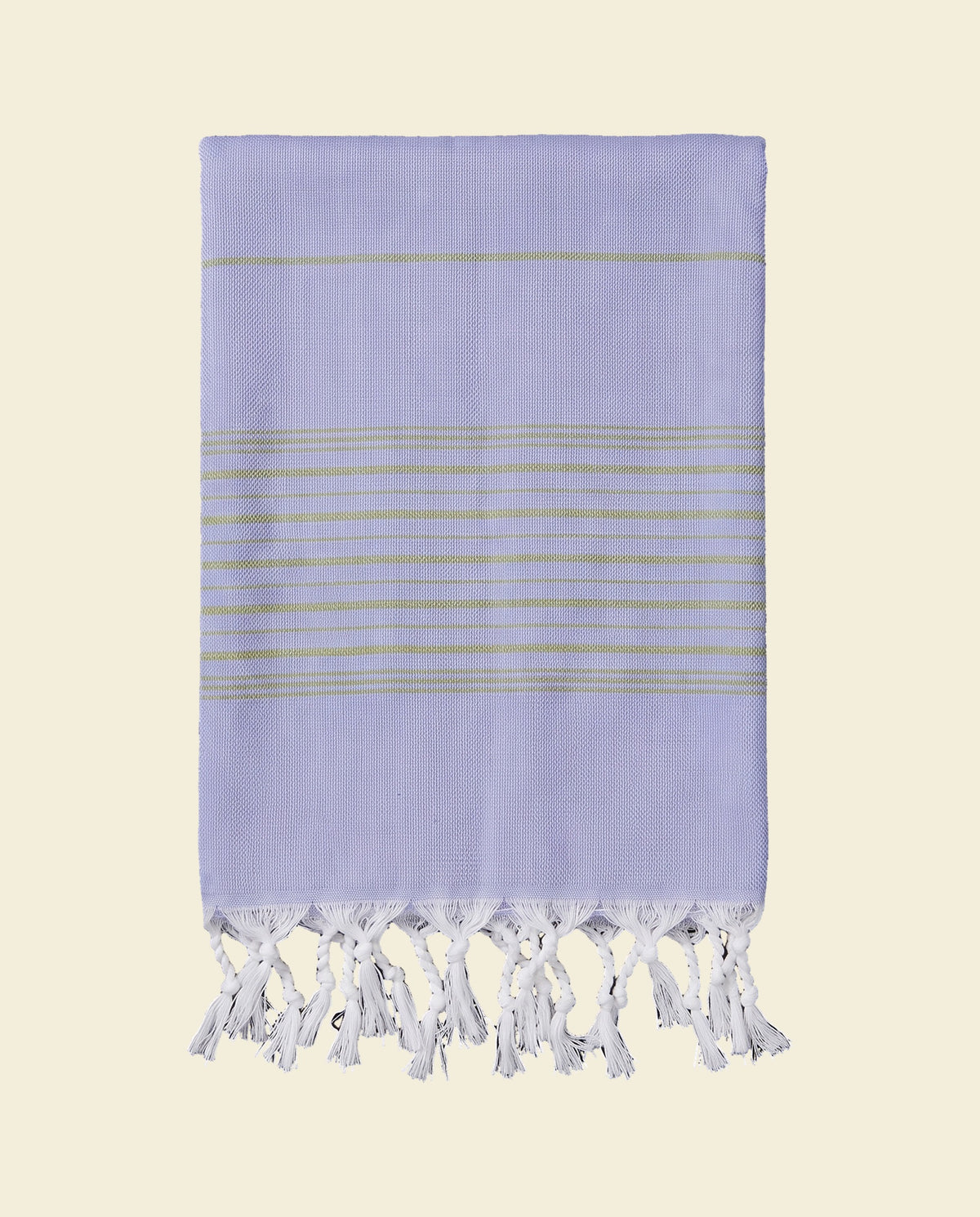 hammamhanddoek dun lavendel/mosgroen - op kleur