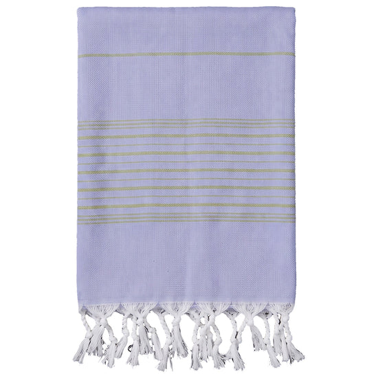 hammamhanddoek dun lavendel/mosgroen - vrijstaand