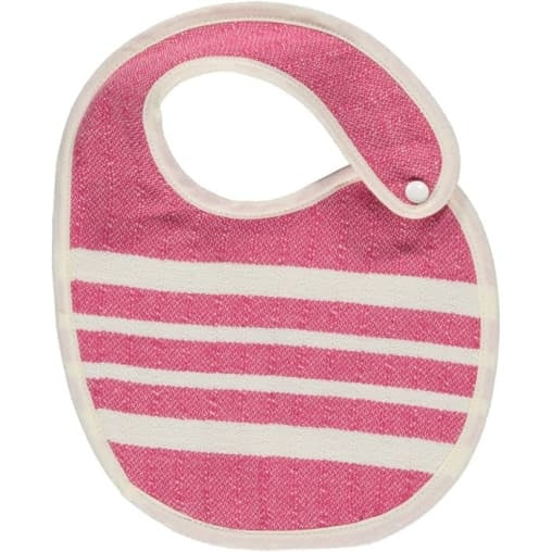Baby slabbetje Krem Sultan fuchsia