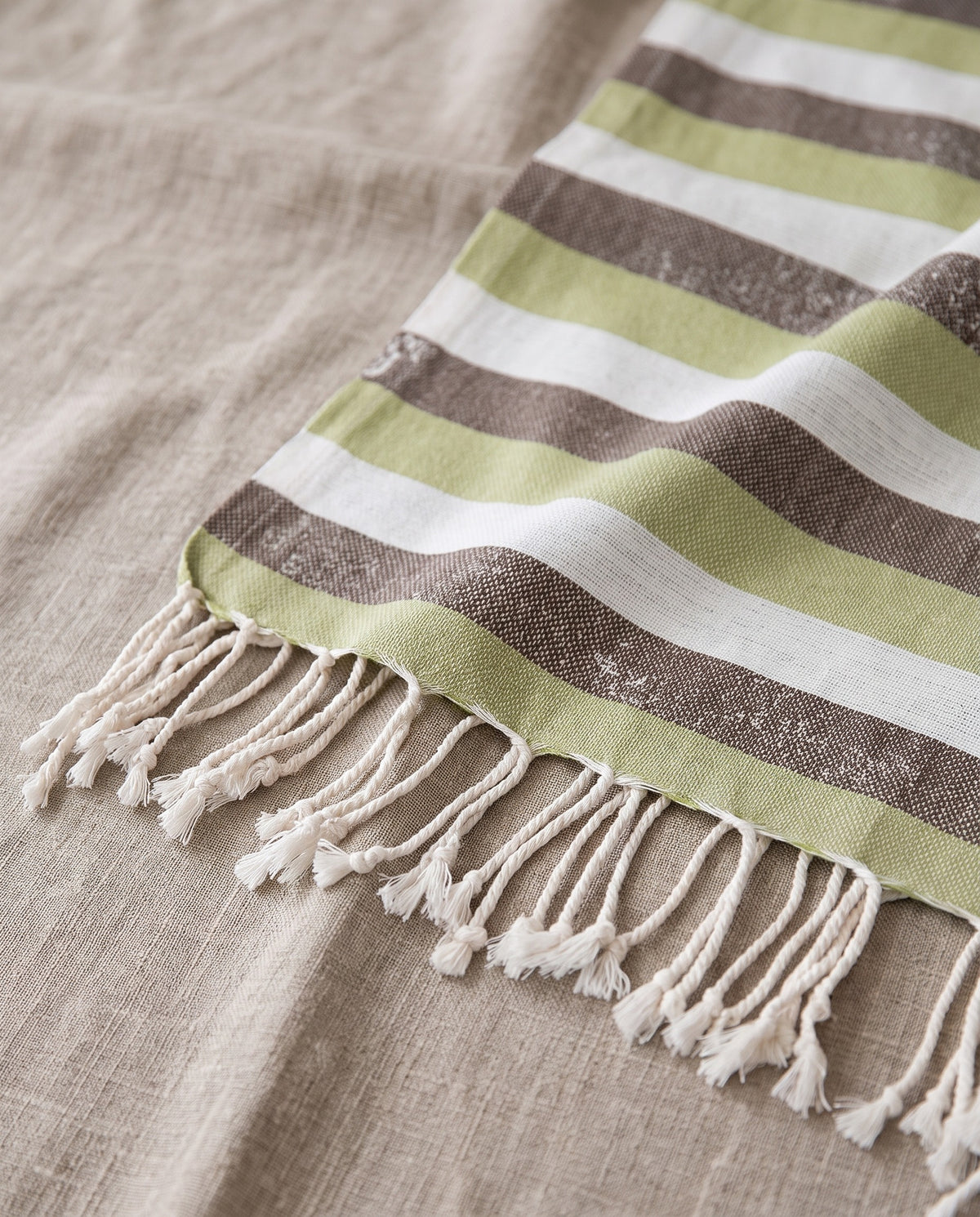 kids hamamdoek multi green brown - detail