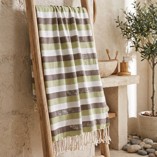 kids hamamdoek multi green brown - sfeer