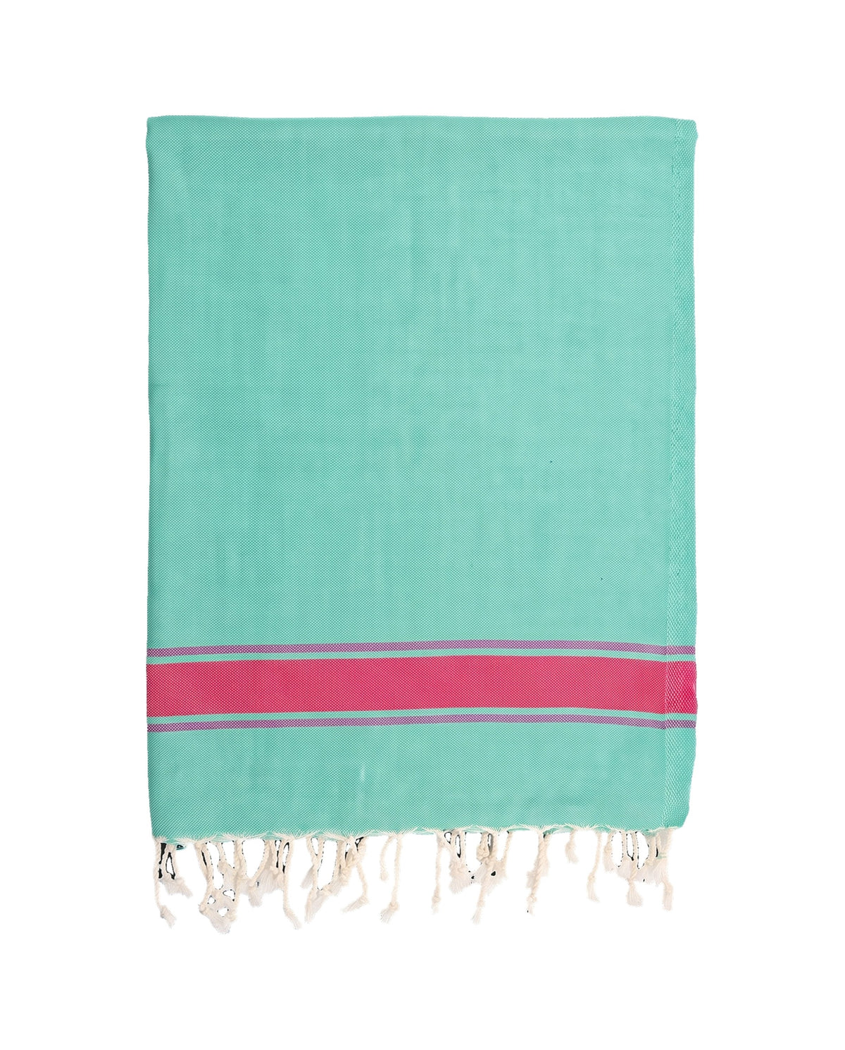 kids hamamdoek turquoise pink - vrijstaand