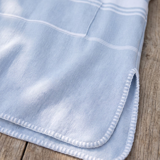 kids zwemponcho Leyla light blue - detail
