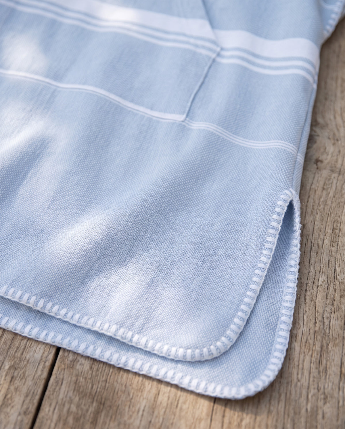 kids zwemponcho Leyla light blue - detail