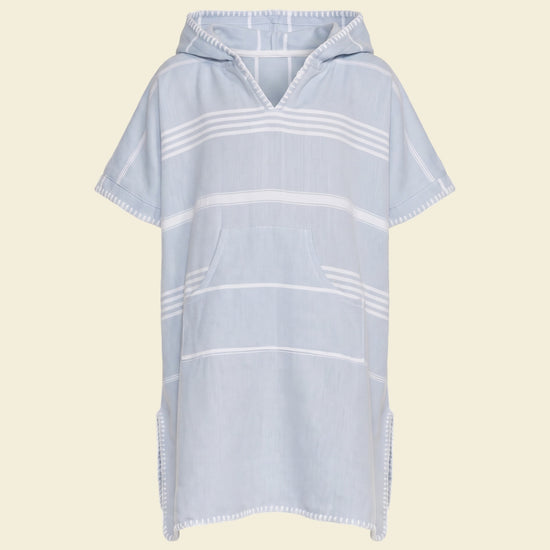 kids zwemponcho Leyla light blue - op kleur